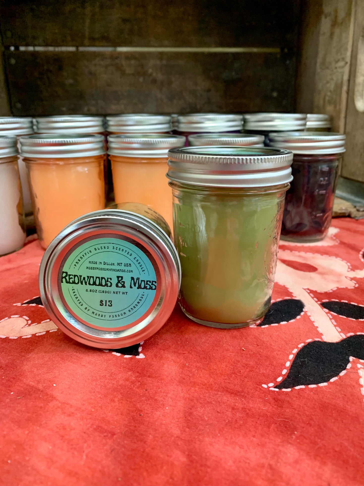 Candle- Paraffin Blend, Redwoods & Moss