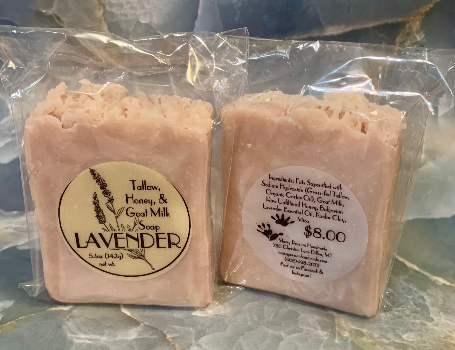 Lavender-Tallow, Honey, & Goat Milk Soap