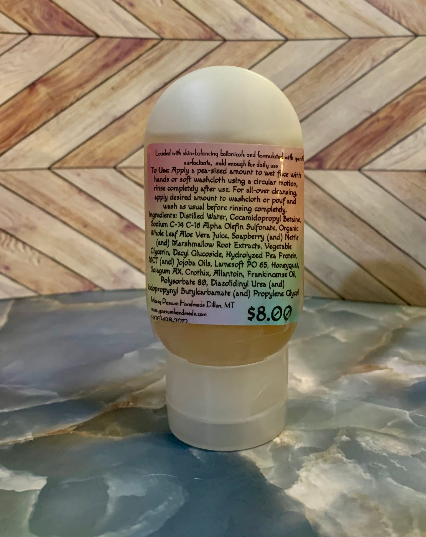 Clarifying Face & Body Wash Frankincense & Tomato Leaf 2.25oz