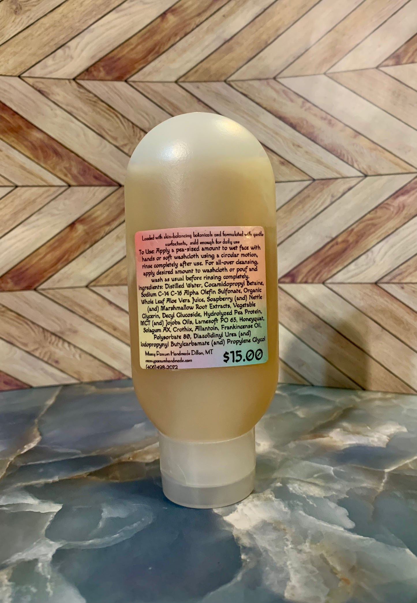 Clarifying Face & Body Wash Frankincense & Tomato Leaf 4.5oz