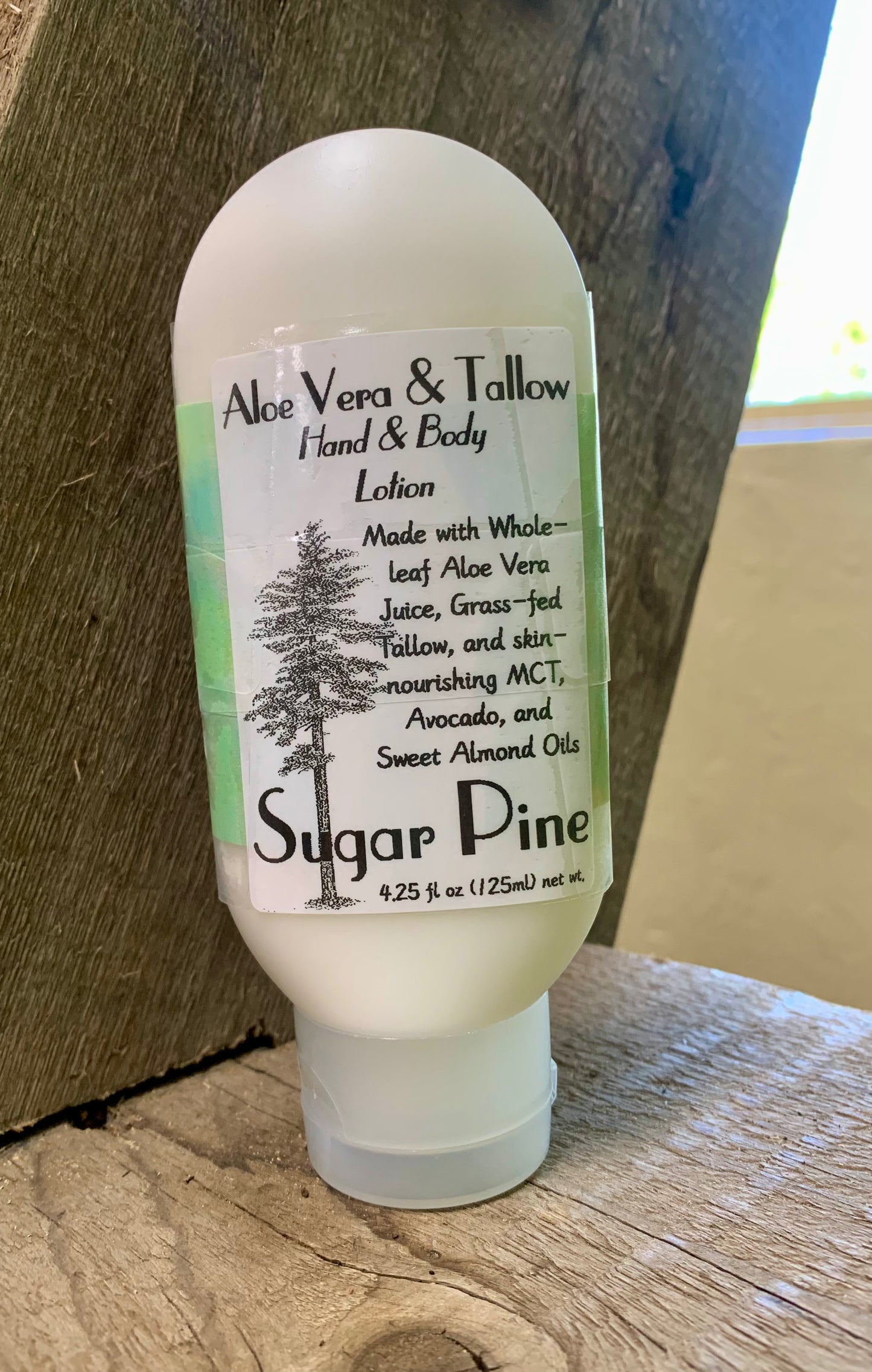 Aloe Vera & Tallow Lotion, Sugar Pine 4.25oz