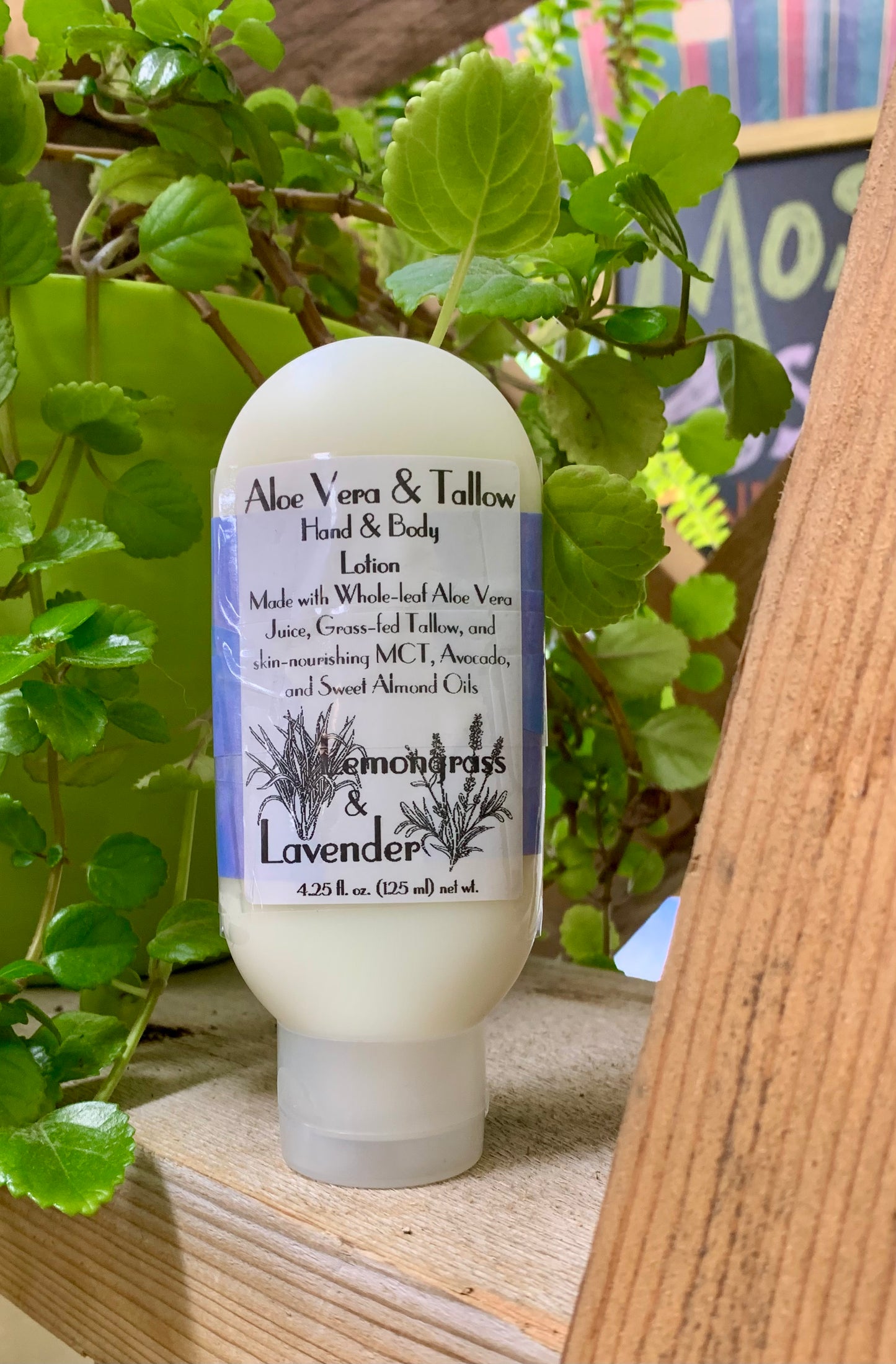 Aloe Vera & Tallow Lotion- Lemongrass & Lavender 4.25oz