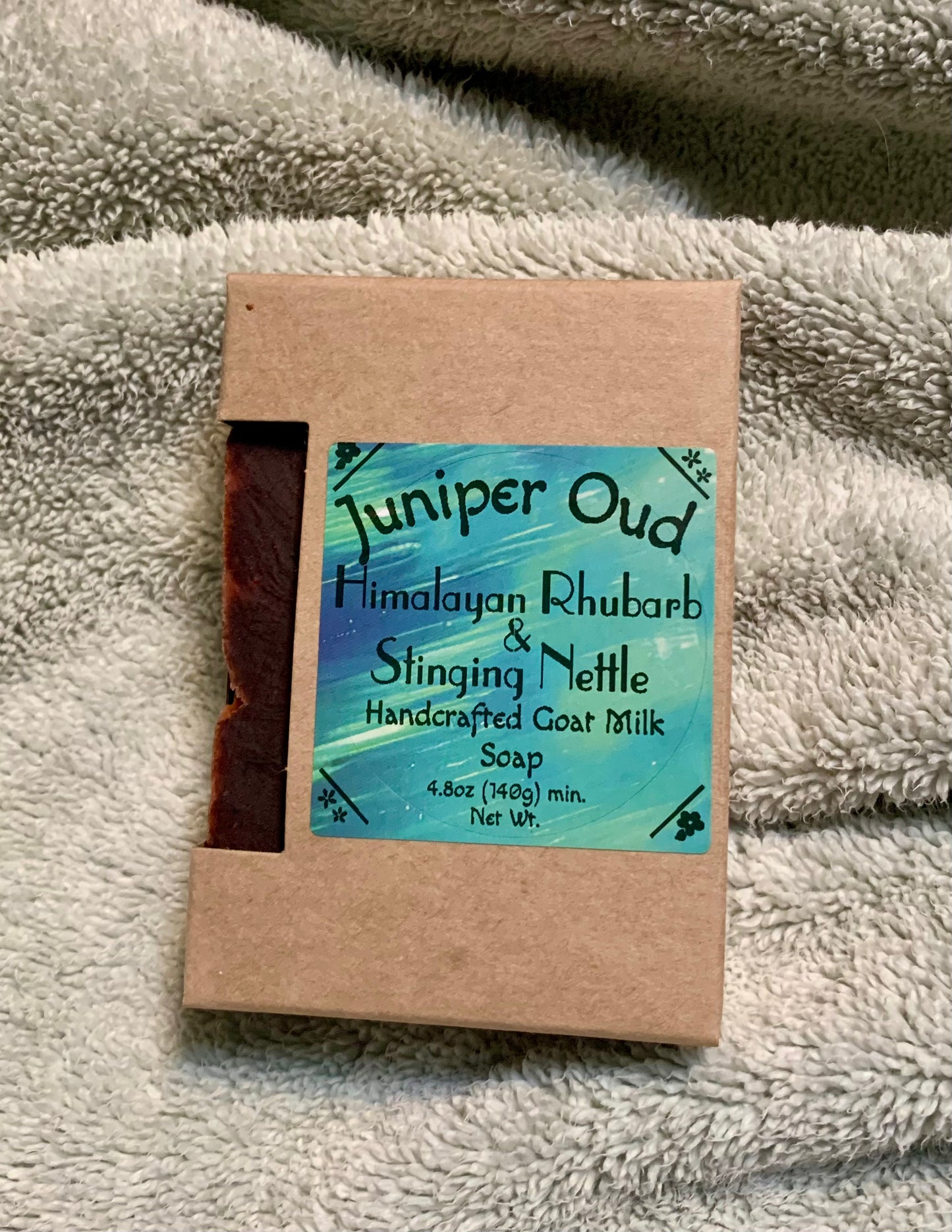 Himalayan Rhubarb & Nettle- Juniper & Oud 4.8oz Bar Soap