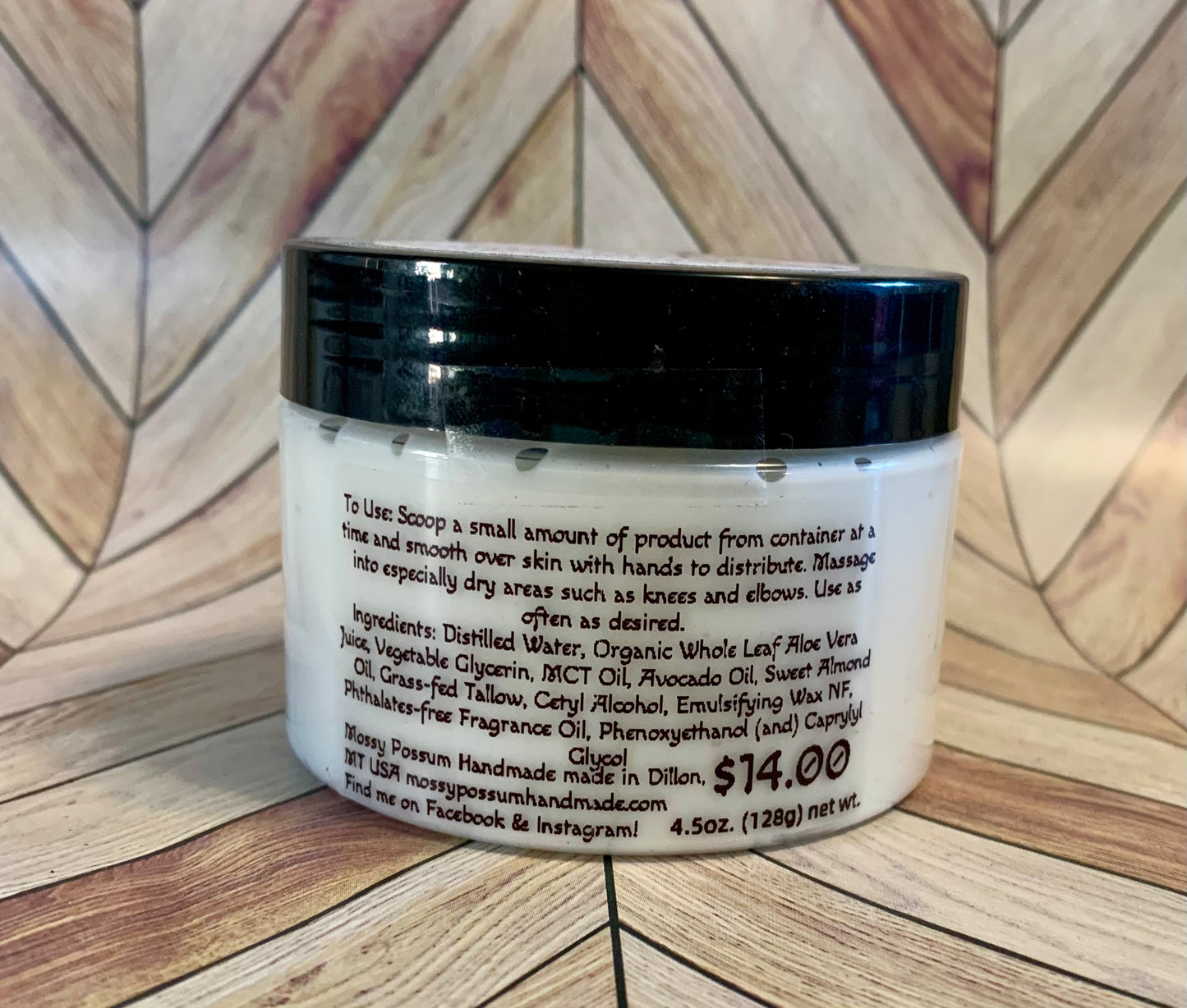 Vanilla Apricot Emulsified Tallow Body Butter 4.5oz