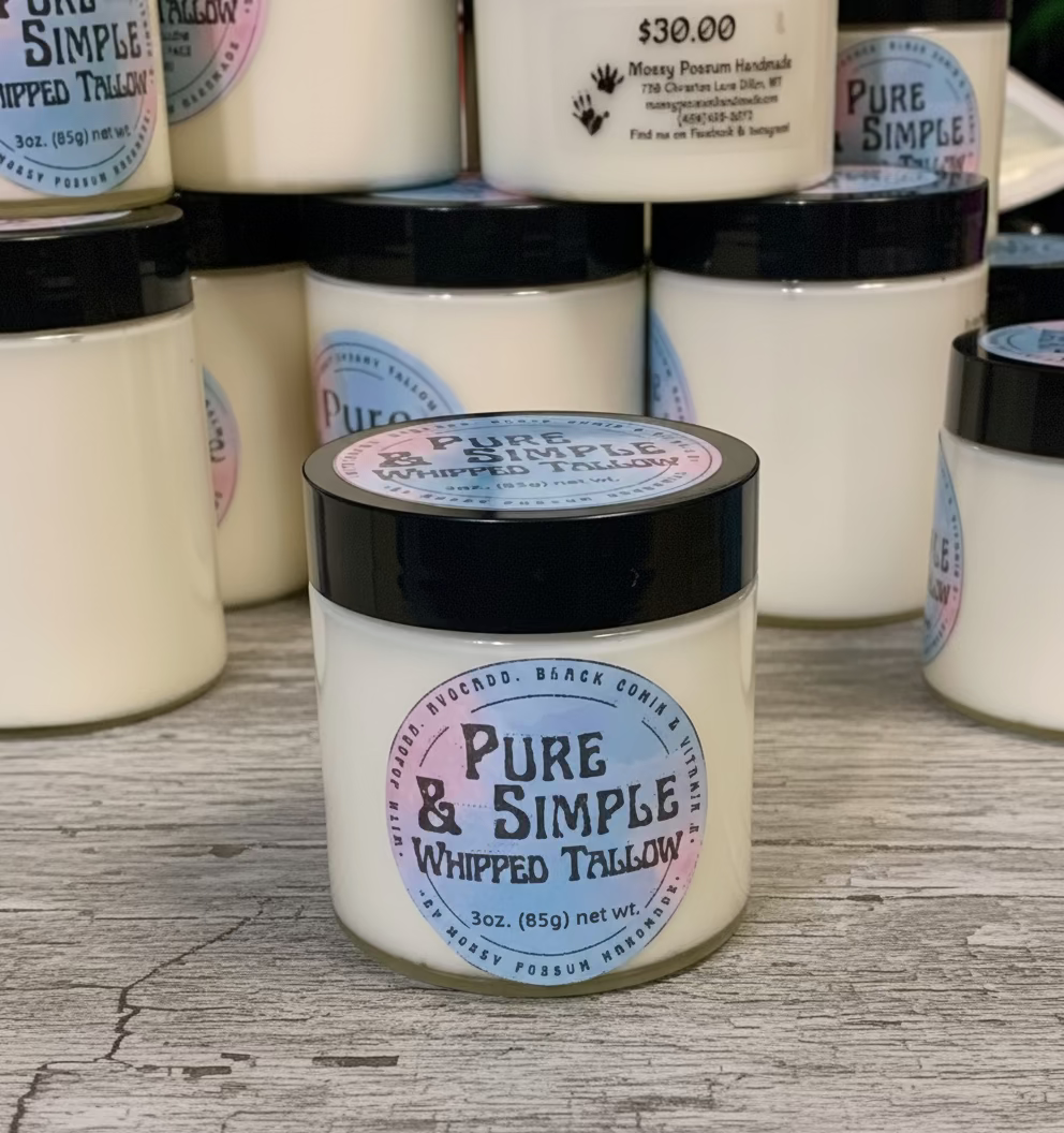 Pure & Simple Tallow Cream 3oz.