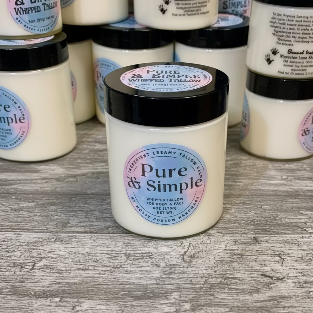 Pure & Simple Tallow Cream 6oz.