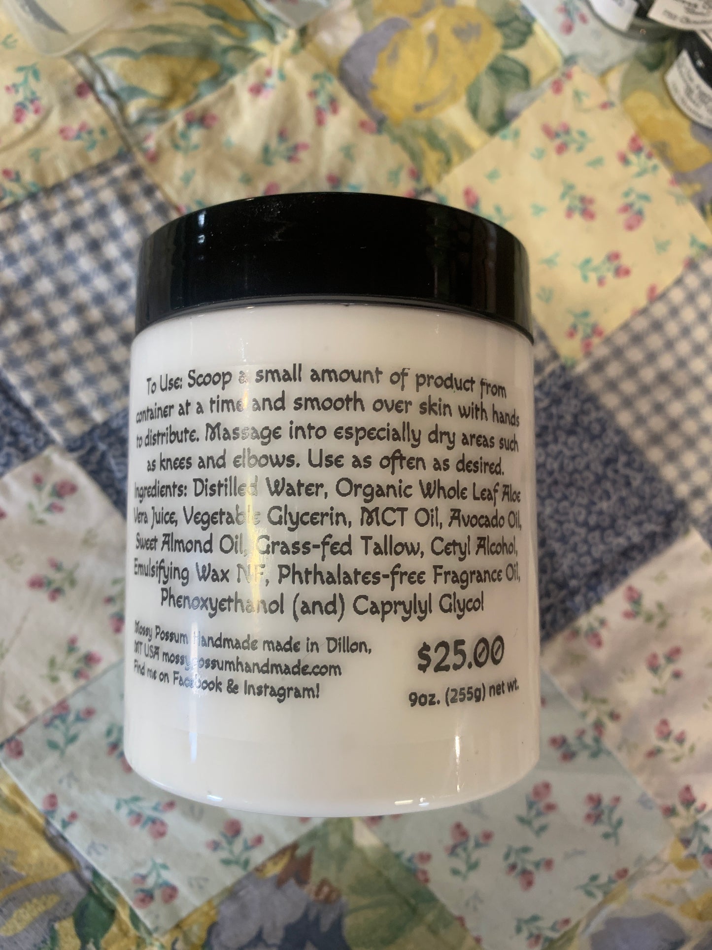 Coconut Lime Emulsified Tallow Body Butter