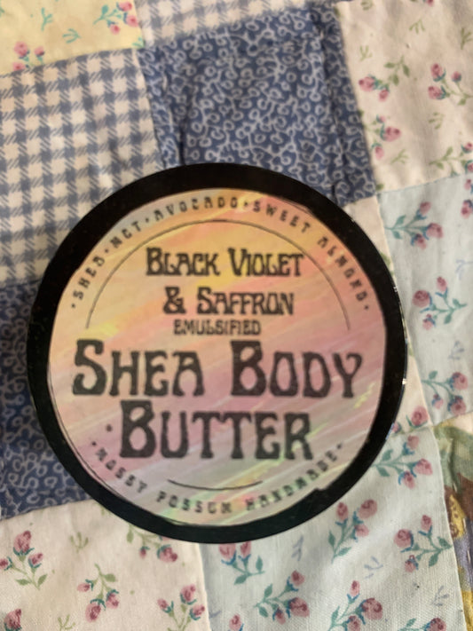 Black Velvet & Saffron Emulsified Shea Body Butter