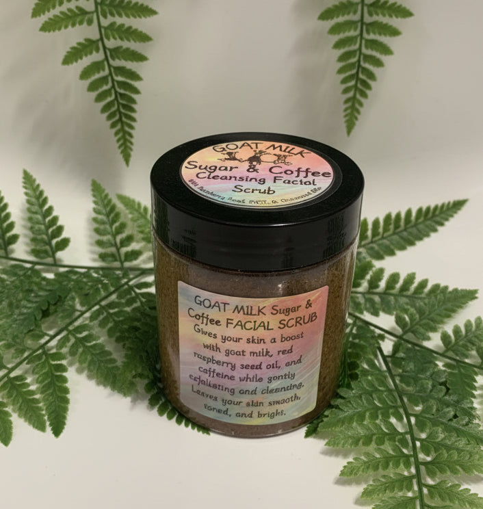 Cleansing Facial Scrub- Goat Milk Sugar & Coffee 7.7oz