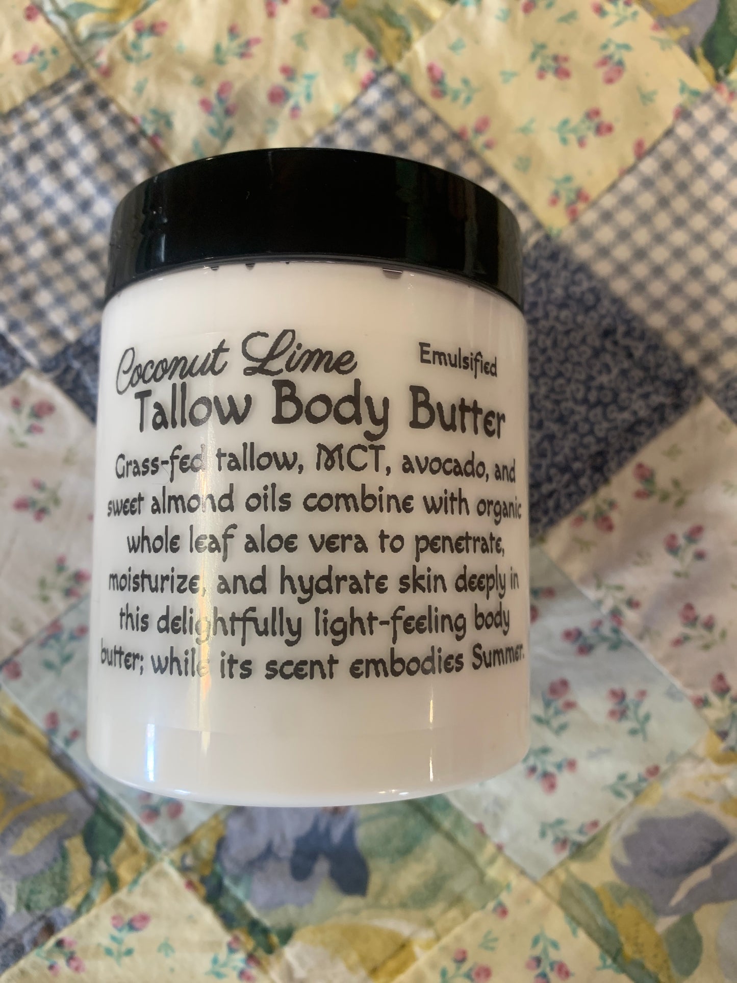 Coconut Lime Emulsified Tallow Body Butter