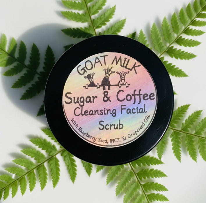 Cleansing Facial Scrub- Goat Milk Sugar & Coffee 7.7oz
