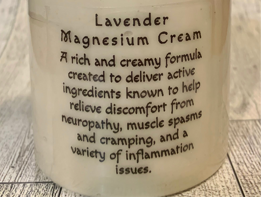 Lavender Magnesium Cream 4.5oz.