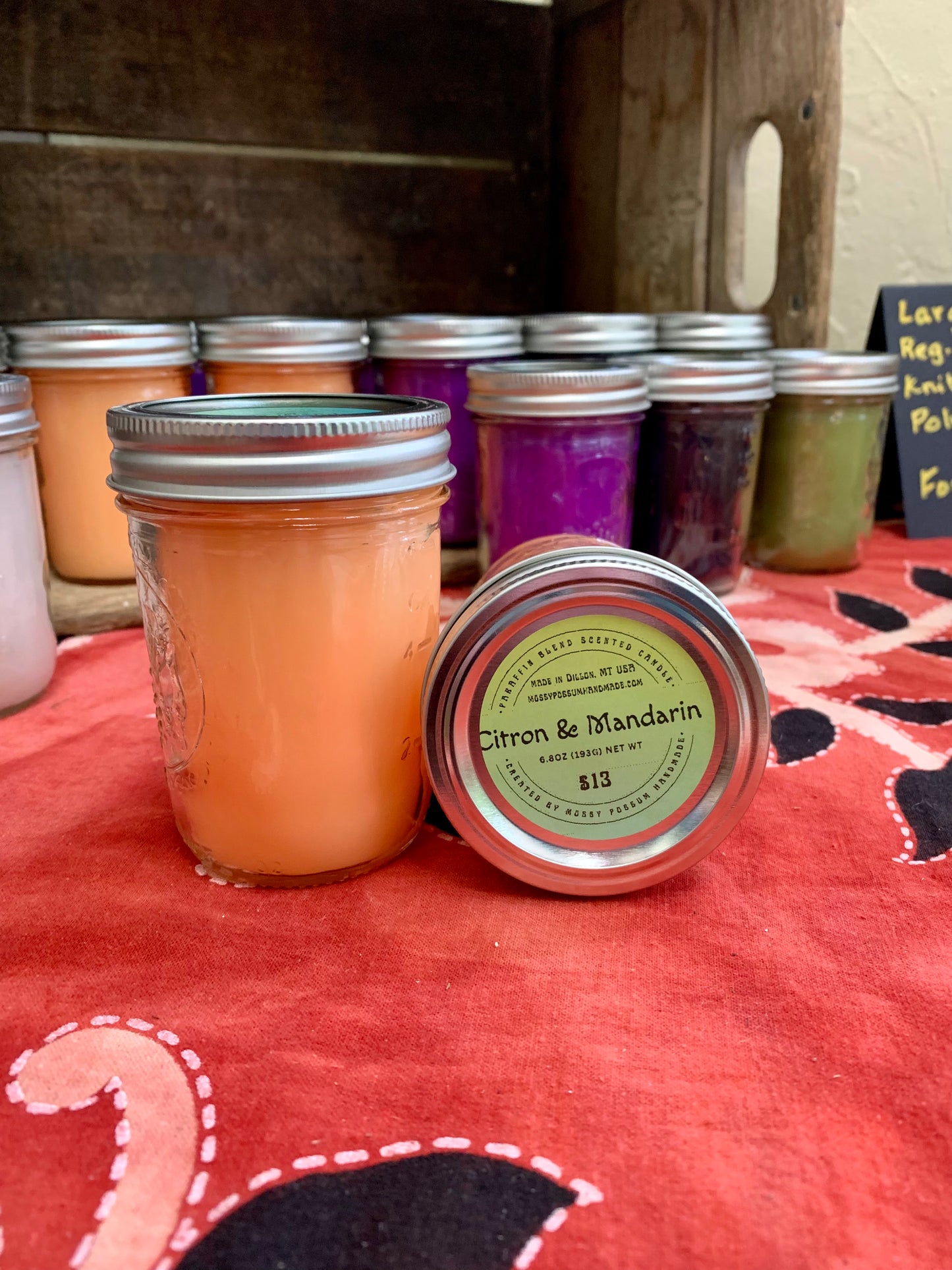 Candle, Paraffin Blend, Citron & Mandarin