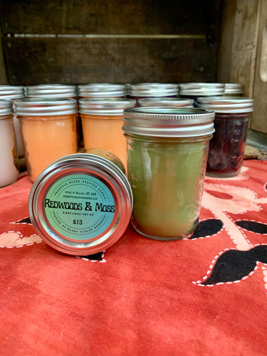 Candle- Paraffin Blend, Redwoods & Moss