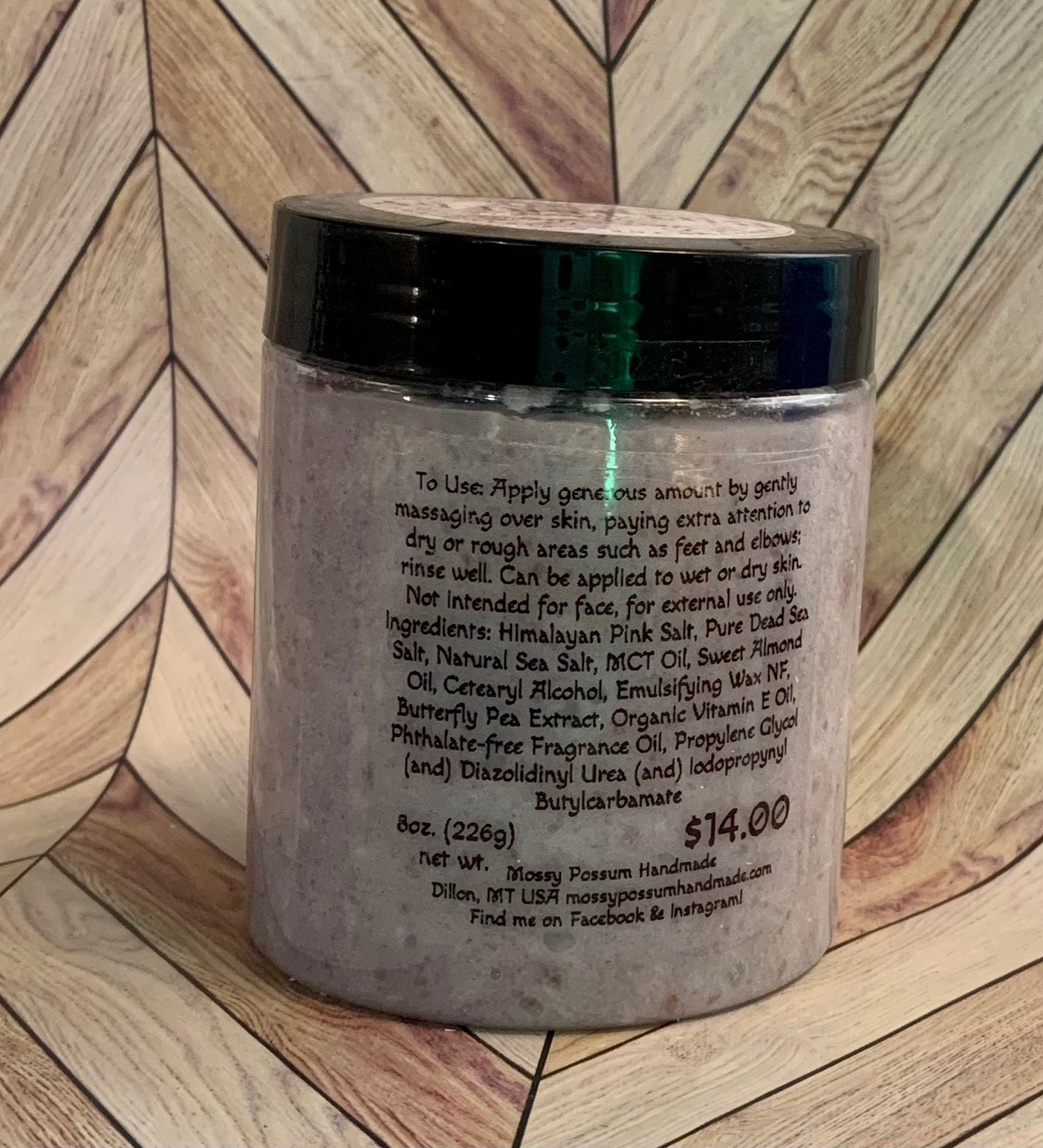 Sea Salts Butterfly Pea Salt Scrub 6oz