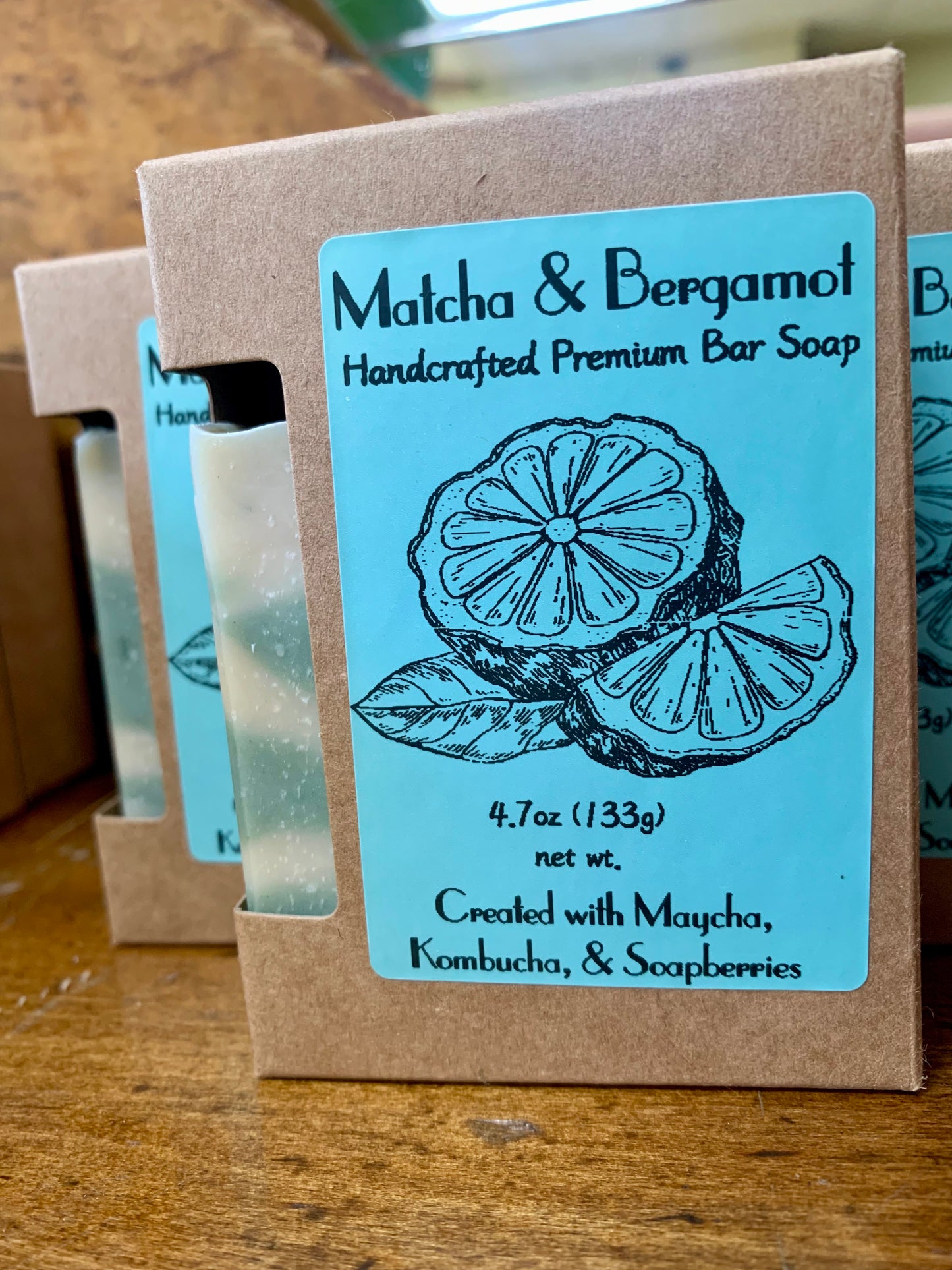 Matcha & Bergamot Kombucha Soap