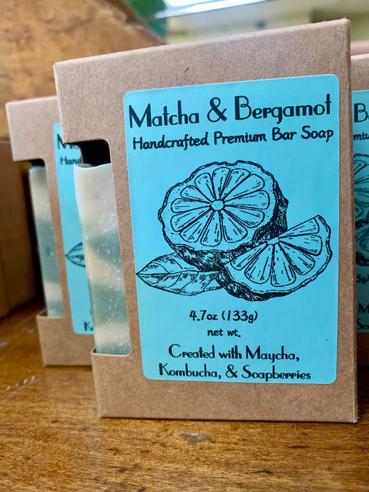 Matcha & Bergamot Kombucha Soap