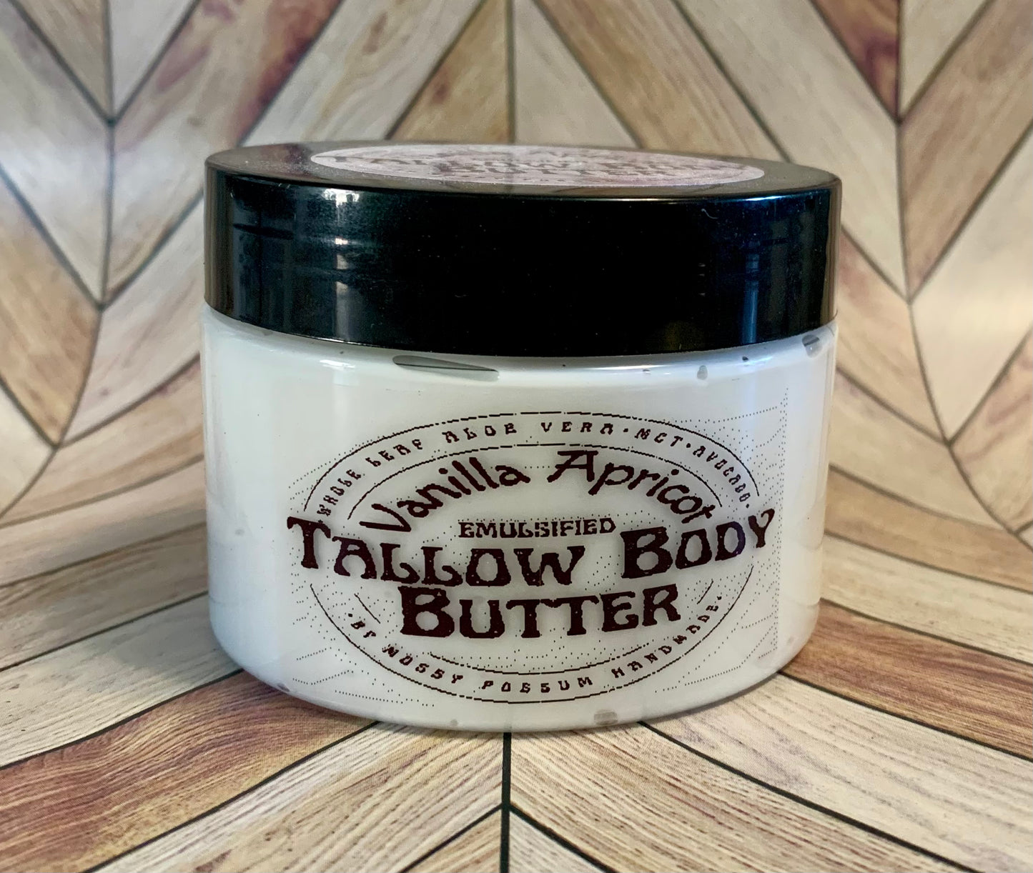 Vanilla Apricot Emulsified Tallow Body Butter 4.5oz