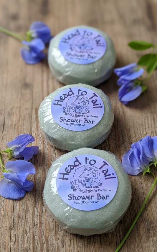 Head to Tail Butterfly Pea Shower Bar 4oz
