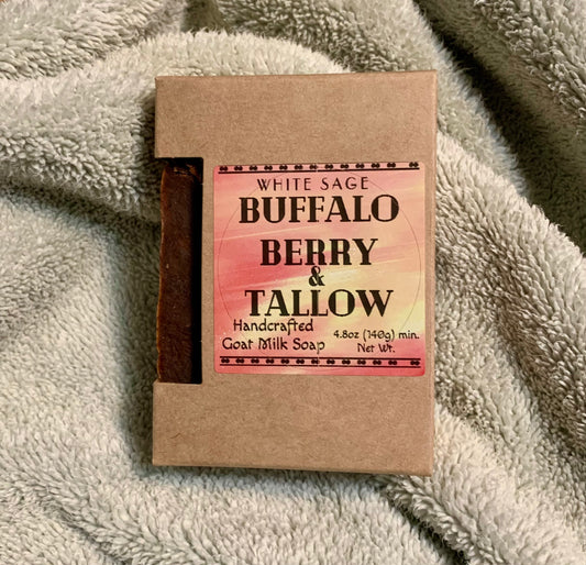 Buffaloberry & Tallow- White Sage 4.8oz Bar Soap