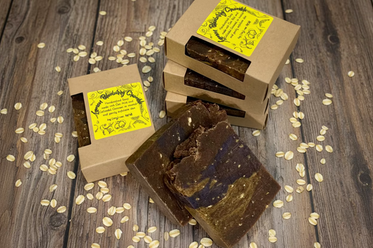 Lemon Blueberry Crumble- Oatmeal Bar Soap 5oz