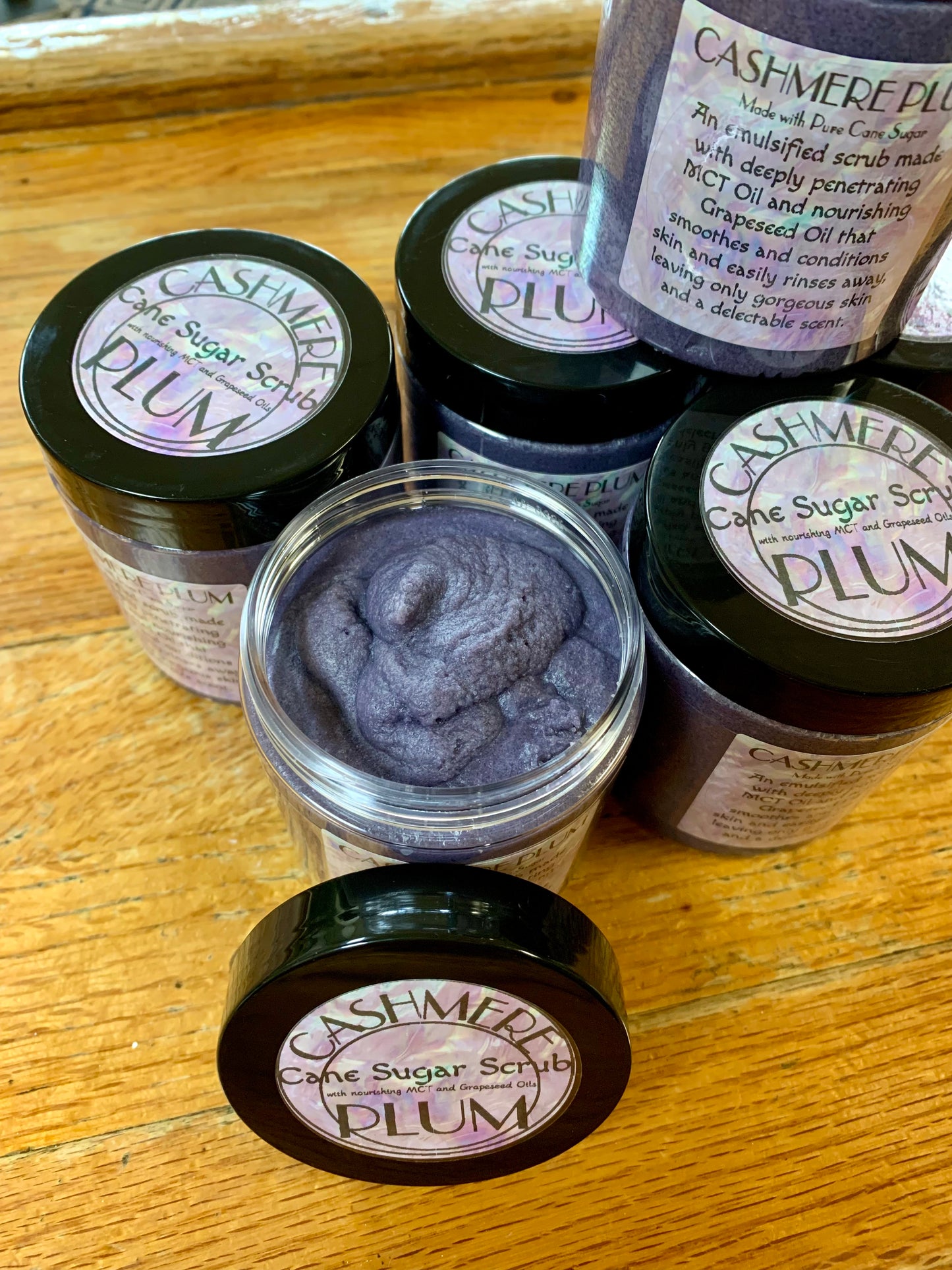 Emulsified Sugar Scrub 9oz.- Cashmere Plum