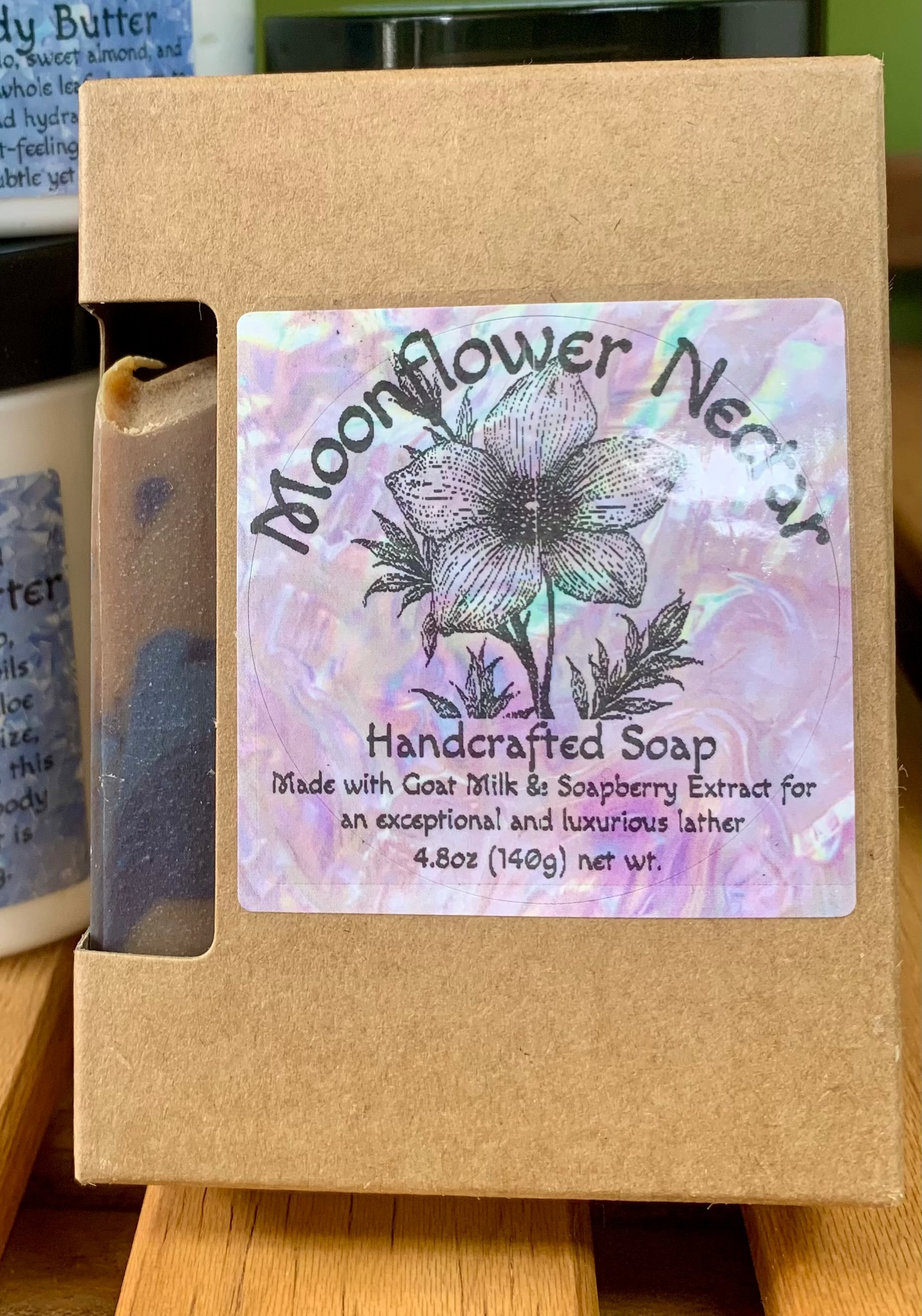 Moonflower Nectar Goat Milk & Soapberry Soap