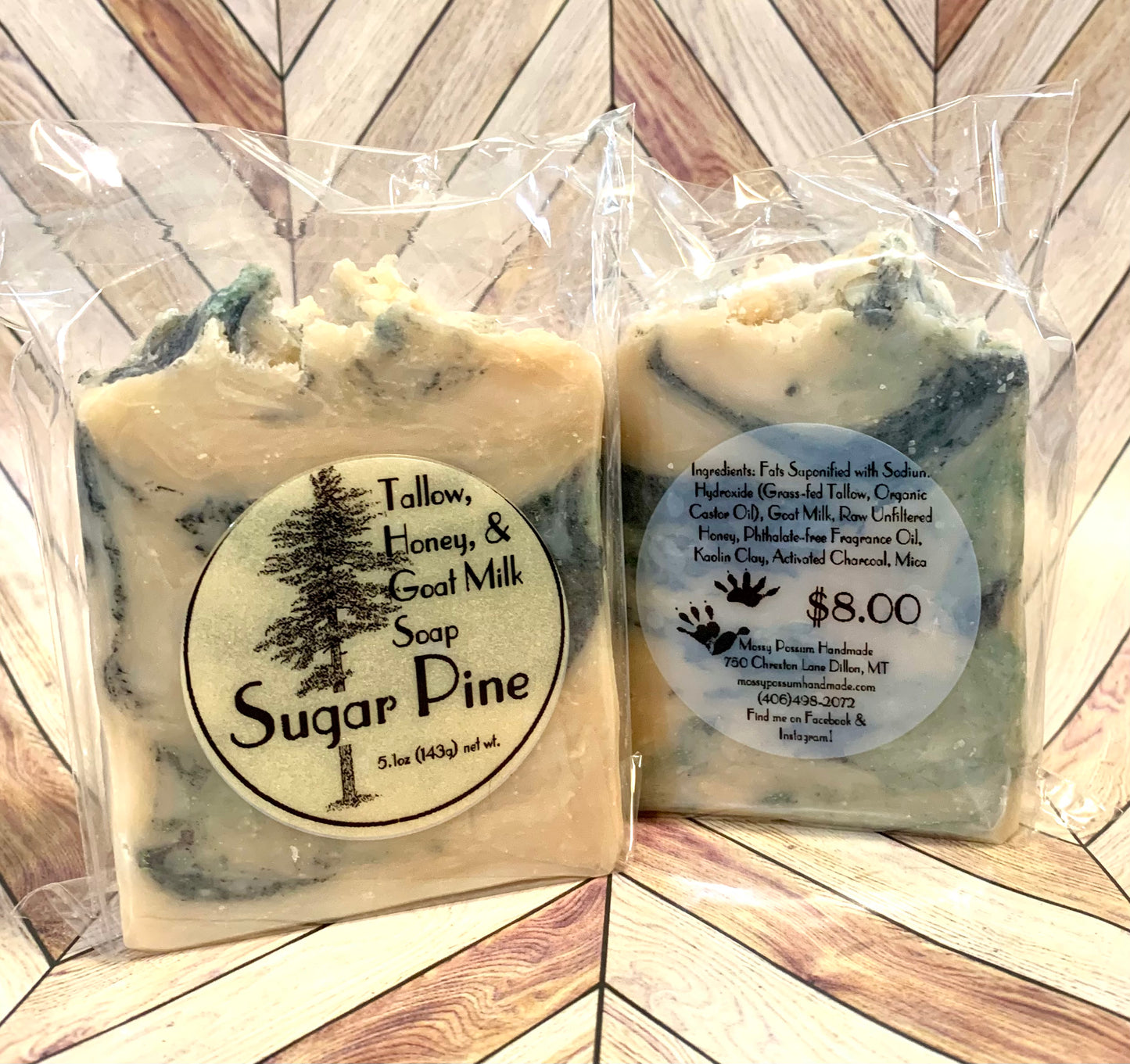 Sugar Pine-Tallow, Honey, & Goat Milk Soap