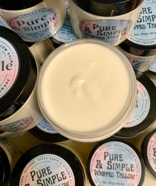 Pure & Simple Tallow Cream 3oz.