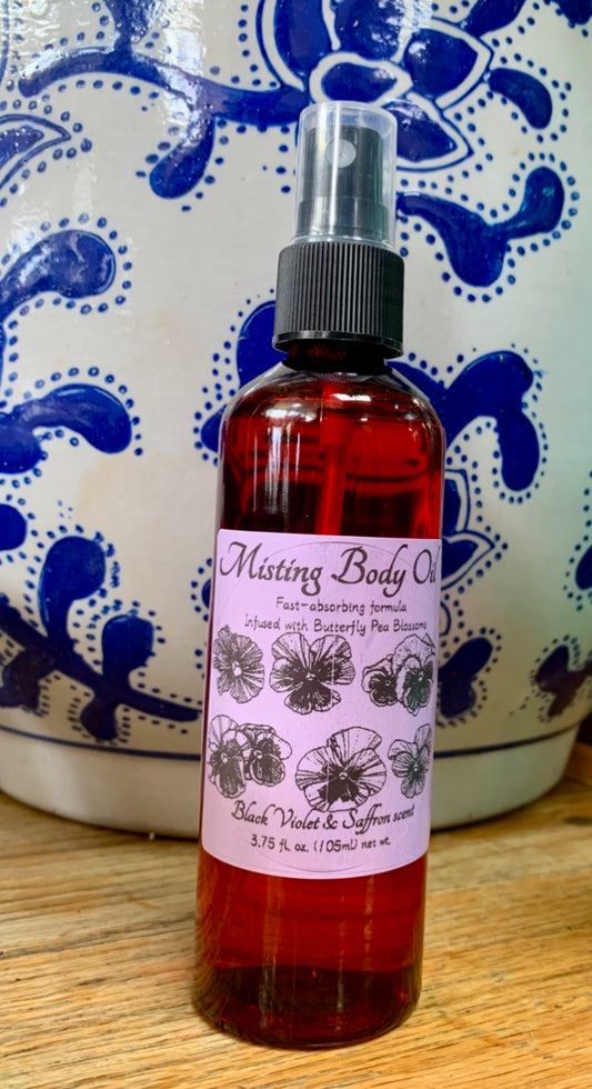Misting Body Oil- Black Violet & Saffron 3.75oz