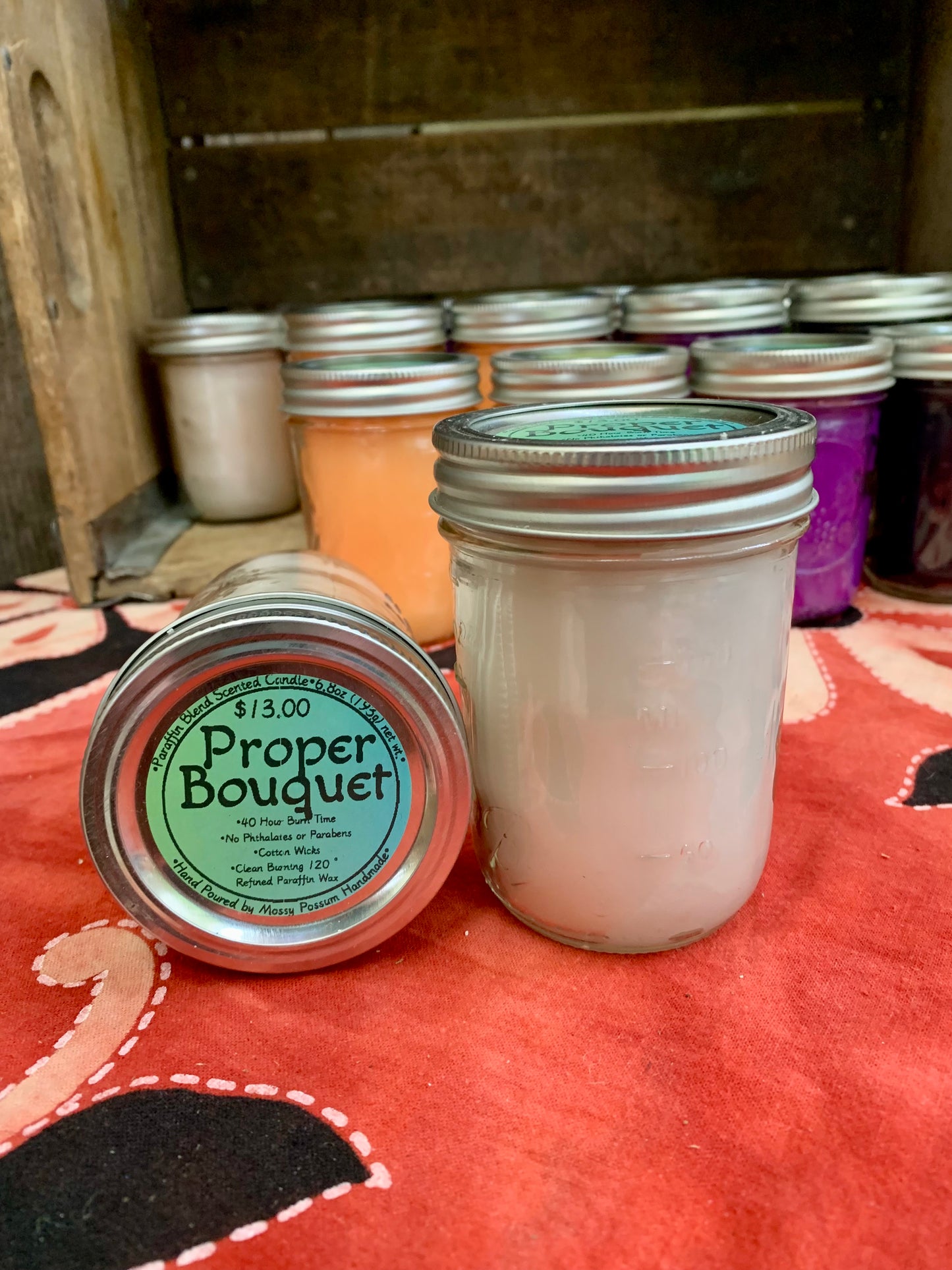 Candle- Paraffin Blend, Proper Bouquet