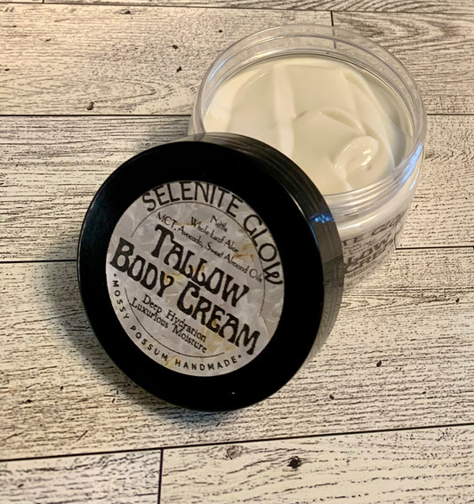 Selenite Glow Tallow Body Cream 4.5oz