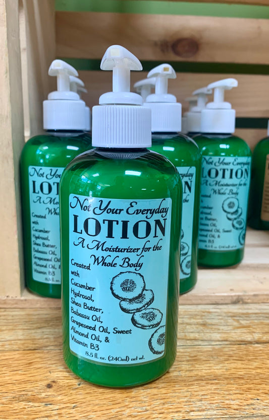 ‘Not Your Everyday’ Cucumber Hydrosol Lotion 8.5oz