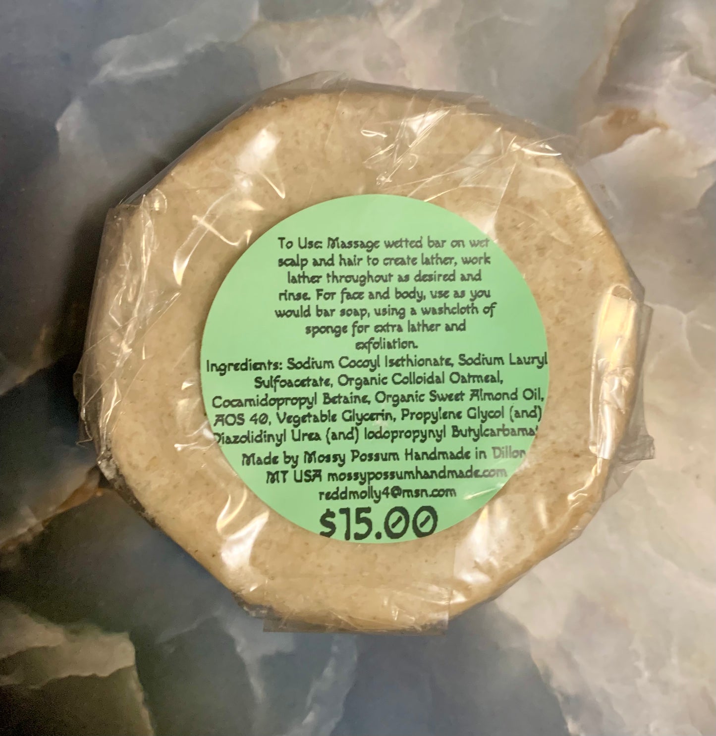 Head to Tail Colloidal Oatmeal Shower Bar 4oz