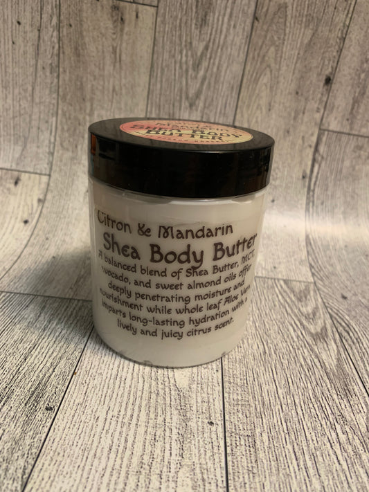 Citron & Mandarin Emulsified Shea Body Butter 9oz.