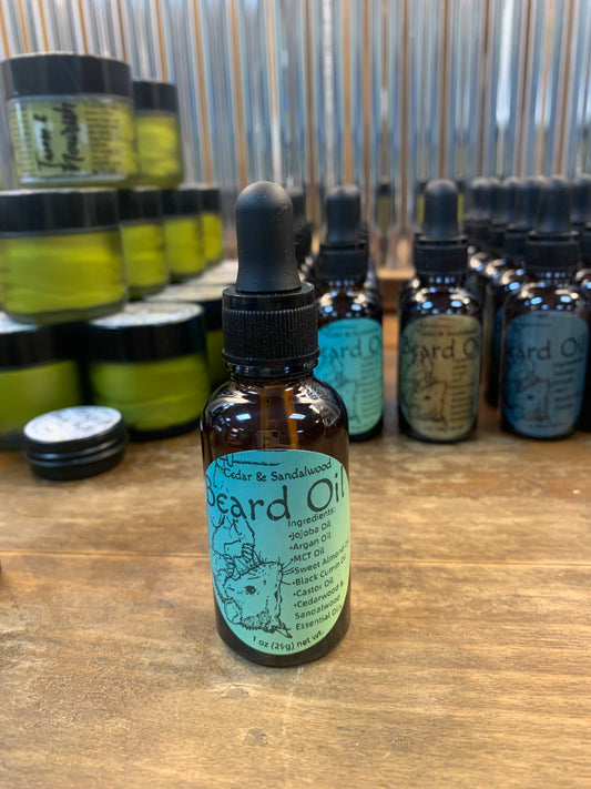 Beard Oil 1oz- Cedar & Sandalwood