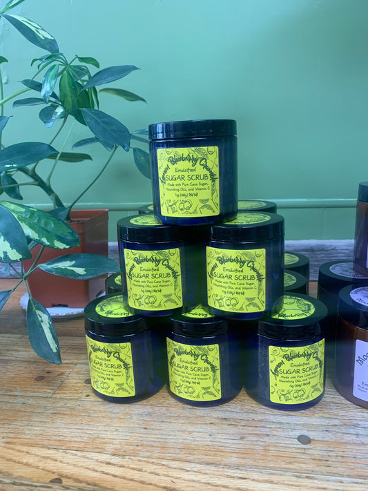 Emulsified Sugar Scrub 7oz- Lemon Blueberry Crumble